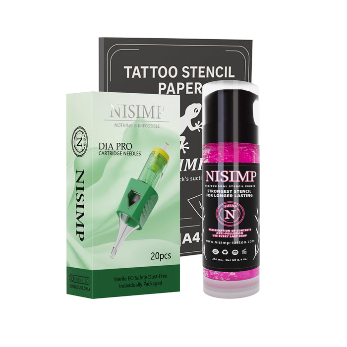 DIA Tattoo Needles + NISIMP Gel+NISIMP Printer Paper