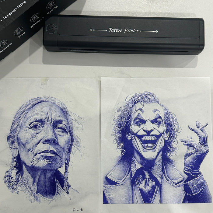 Impressora de estêncil de transferência de tatuagem sem fio NISIMP - pode imprimir sombras