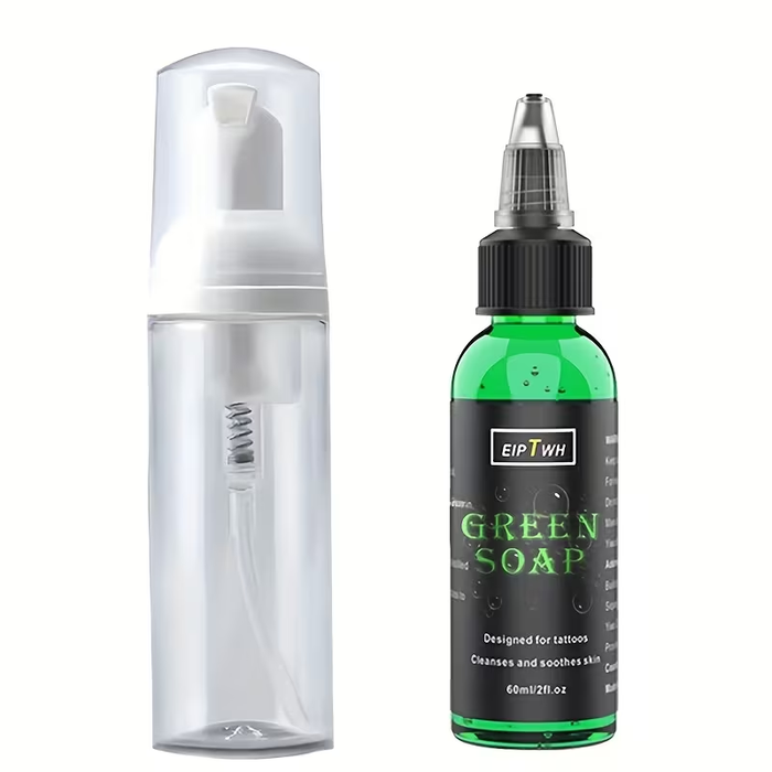 NISIMP Professional Tattoo Soap (2.03 oz) – Ultra-Concentrated Foam Pump Cleanser, Quick-Lather Formula for Pre & Post Tattoo Cleaning, Residue Removal, Gentle & Cost-Effective for Artists & Beginners (Classic Formula)