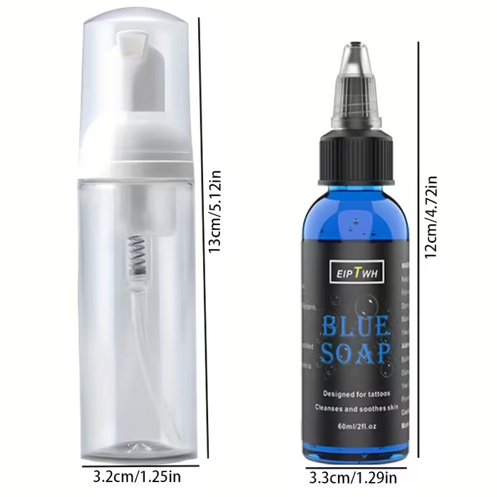NISIMP Professional Tattoo Soap (2.03 oz) – Ultra-Concentrated Foam Pump Cleanser, Quick-Lather Formula for Pre & Post Tattoo Cleaning, Residue Removal, Gentle & Cost-Effective for Artists & Beginners (Classic Formula)