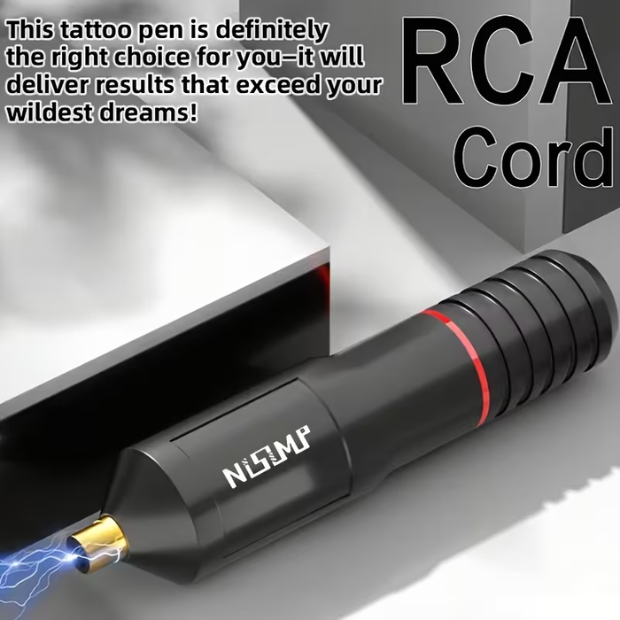 NISIMP Wireless Tattoo Kit – Rotary Tattoo Pen Machine with Power Supply, 10 pcs Ink Set, Complete Tattoo Kit for Beginners & Artists (Black)
