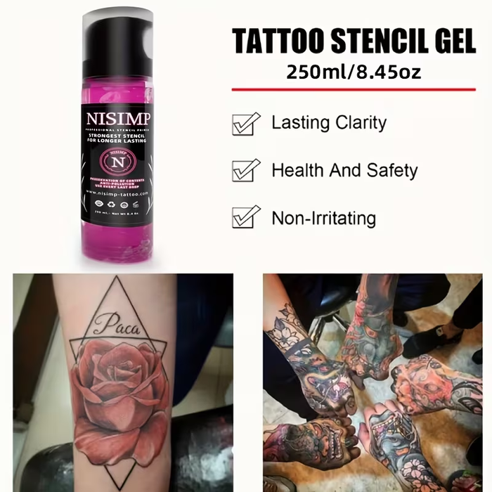 NISIMP Professional Tattoo Stencil Gel- 250ml/8.5OZ