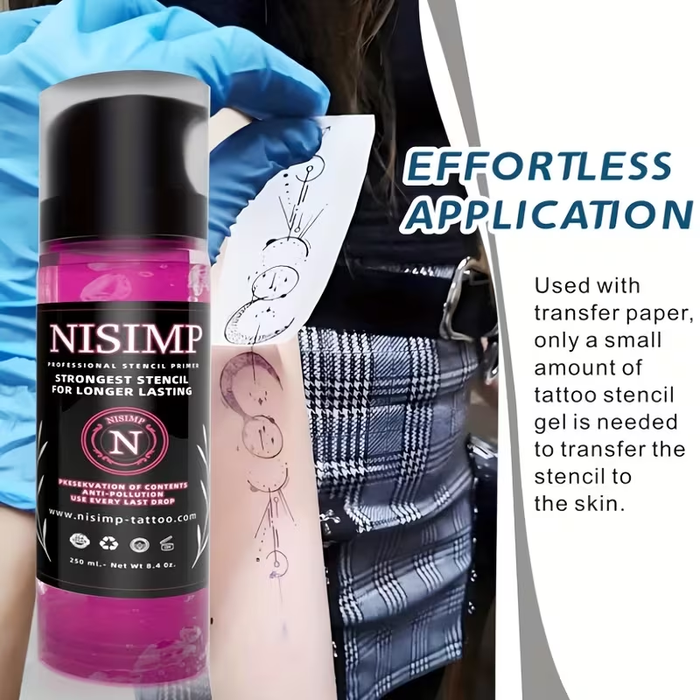 NISIMP Professional Tattoo Stencil Gel- 250ml/8.5OZ