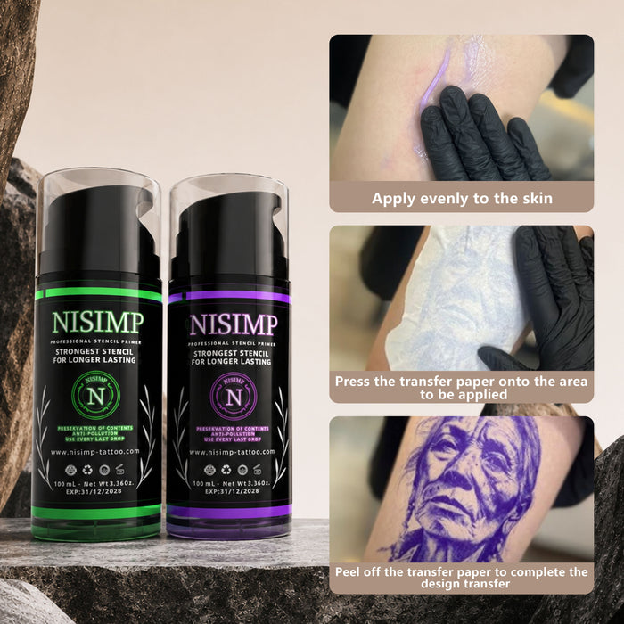NISIMP Gel Chuyển Hình Xăm Chuyên Nghiệp- 100ml/3.36OZ
