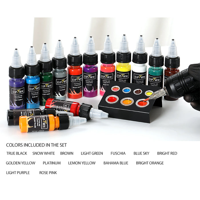 NISIMPInk Professional 1/2OZ (14 Colors 15ml) Vegan-Friendly Pigment Ink Supplies Ink