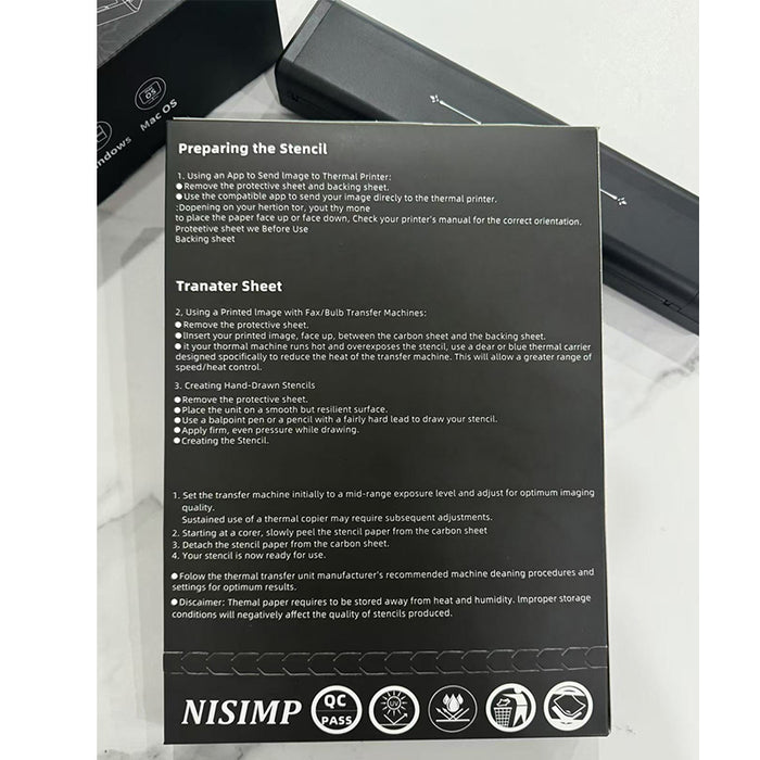 PAPEL DE ESTÊNCIL DE TATUAGEM NISIMP (melhor para sombra)