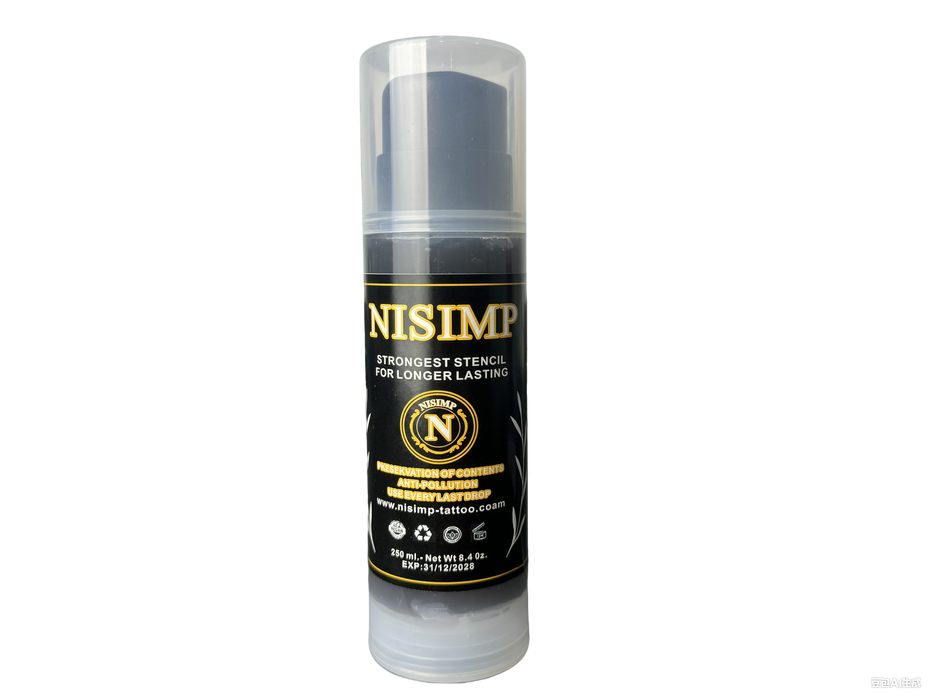 NISIMP Professional Tattoo Stencil Gel- 250ml/8.5OZ