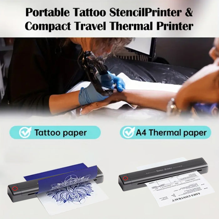 Impressora de estêncil de transferência de tatuagem sem fio NISIMP - pode imprimir sombras