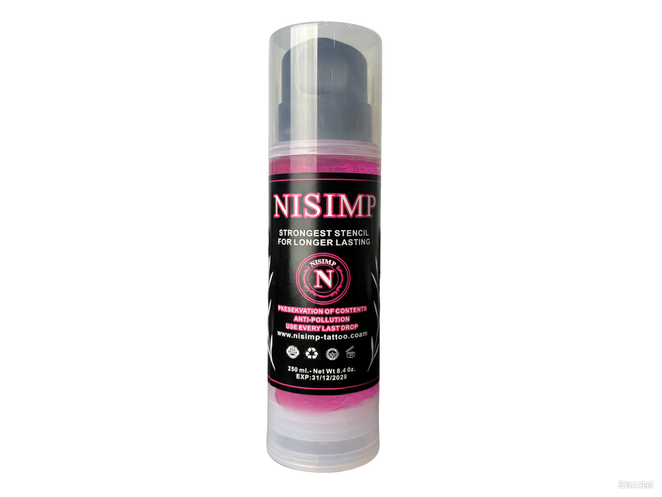 NISIMP Professional Tattoo Stencil Gel- 250ml/8.5OZ