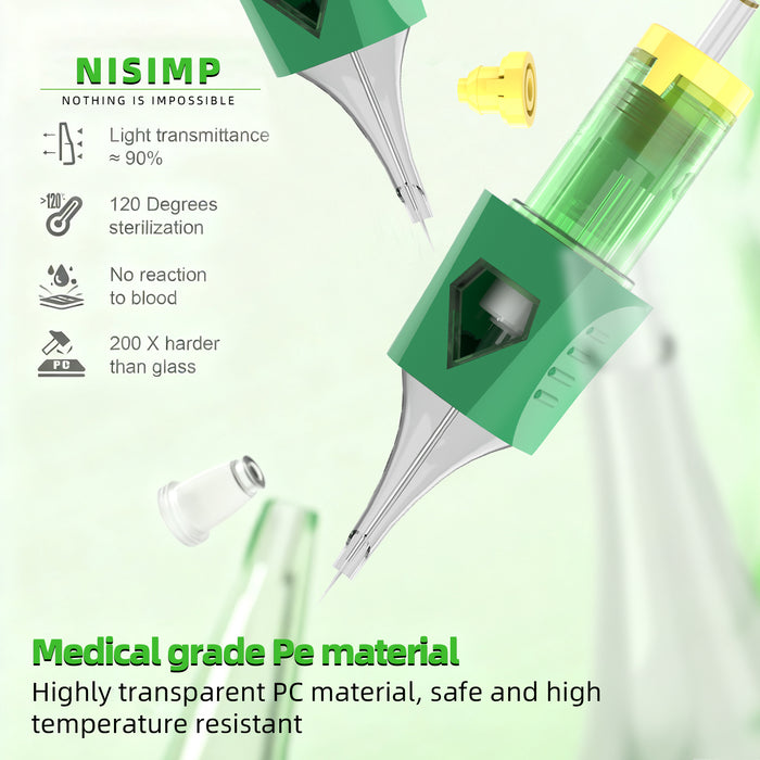 NISIMP DIA Tattoo Cartridges Needles Round Liner (Box of 20)