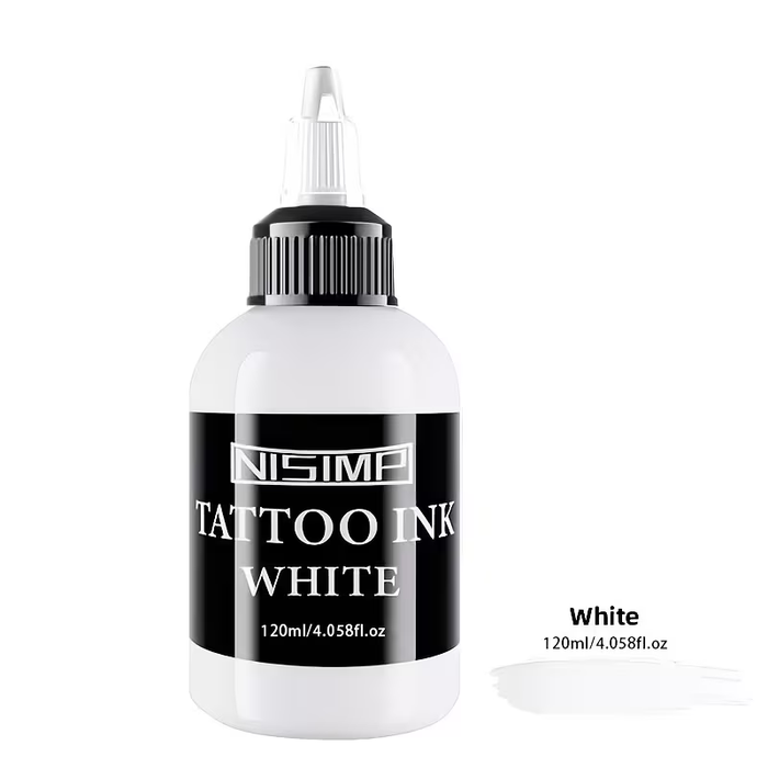 NISIMP 5-Color Tattoo Ink Set, 120ml (4oz) – Highly Concentrated Pigments for Tattooing & Body Art