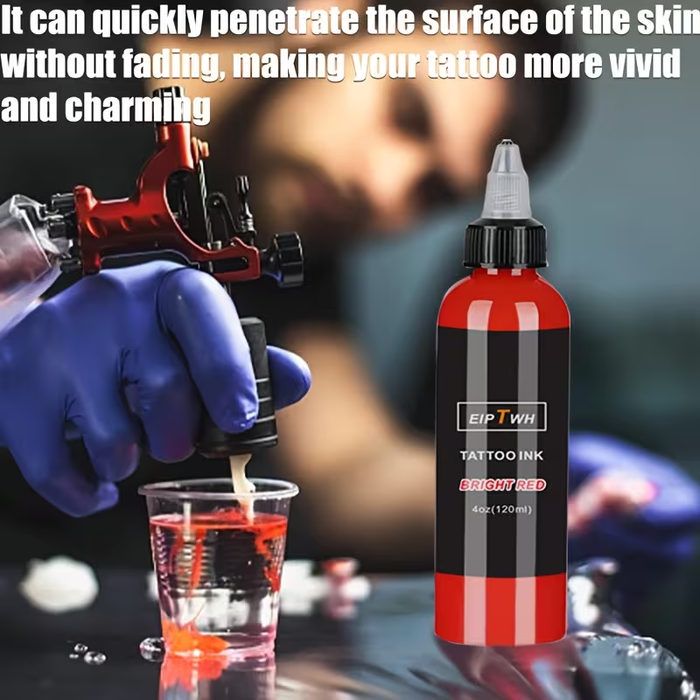 EIPTWH 120ml (4oz) Tattoo Ink – Concentrated Dark Pigment for Professional Lining, Shading & Body Art