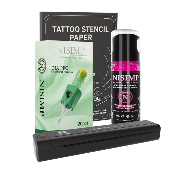DlA Tattoo Needles+ NISIMP Gel+NISIMP Printer+ NISIMP Printer Paper
