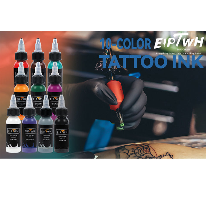 NISIMP Ink Professional 1OZ (10 Colors 30ml) Vegan-Friendly Pigment Ink Supplies Ink...