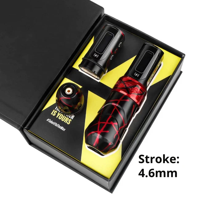 NISIMP Nova Versão Camuflagem Cor Sem Fio Tatuagem Caneta Máquina Com Bateria E 2 PowerBolts 