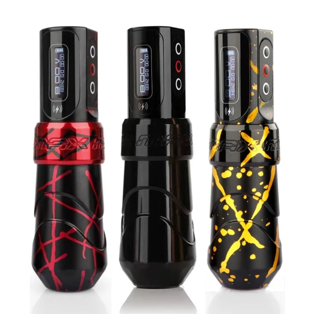 NISIMP Nova Versão Camuflagem Cor Sem Fio Tatuagem Caneta Máquina Com Bateria E 2 PowerBolts 