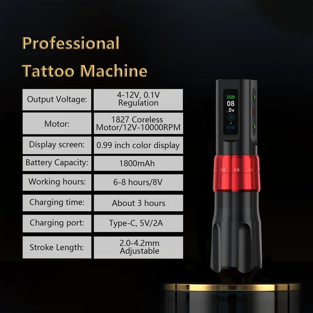 2025 Nova Caneta de Tatuagem Profissional NISIMP v78