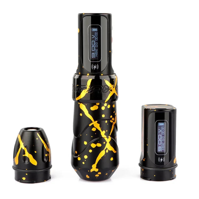 NISIMP Nova Versão Camuflagem Cor Sem Fio Tatuagem Caneta Máquina Com Bateria E 2 PowerBolts 