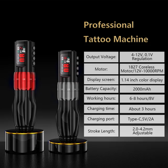Nova caneta de tatuagem sem fio NISIMP V79 2025 