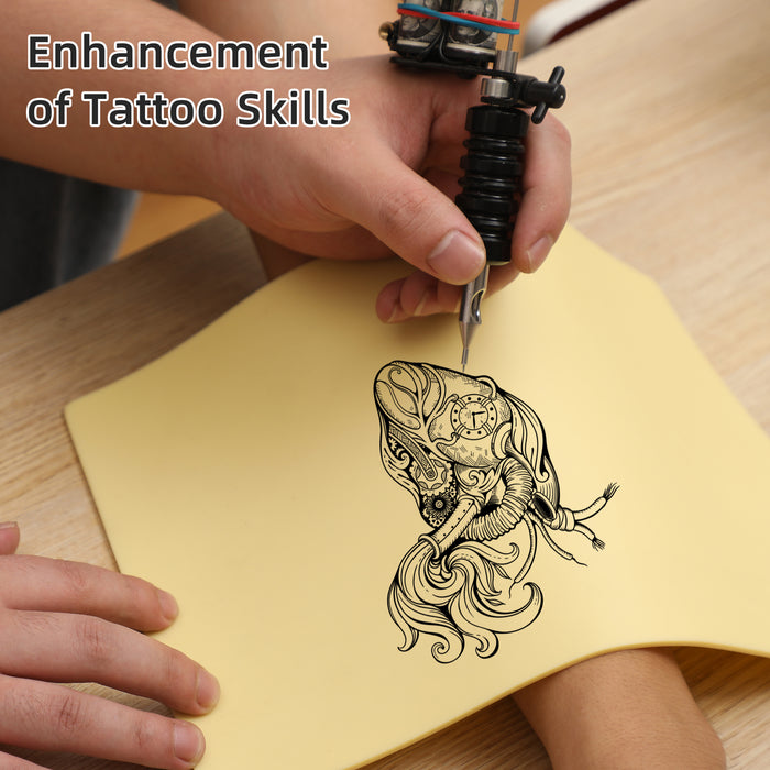 NISIMP | Pele sintética de 3 mm 8x12" | Peles premium para prática de tatuagem