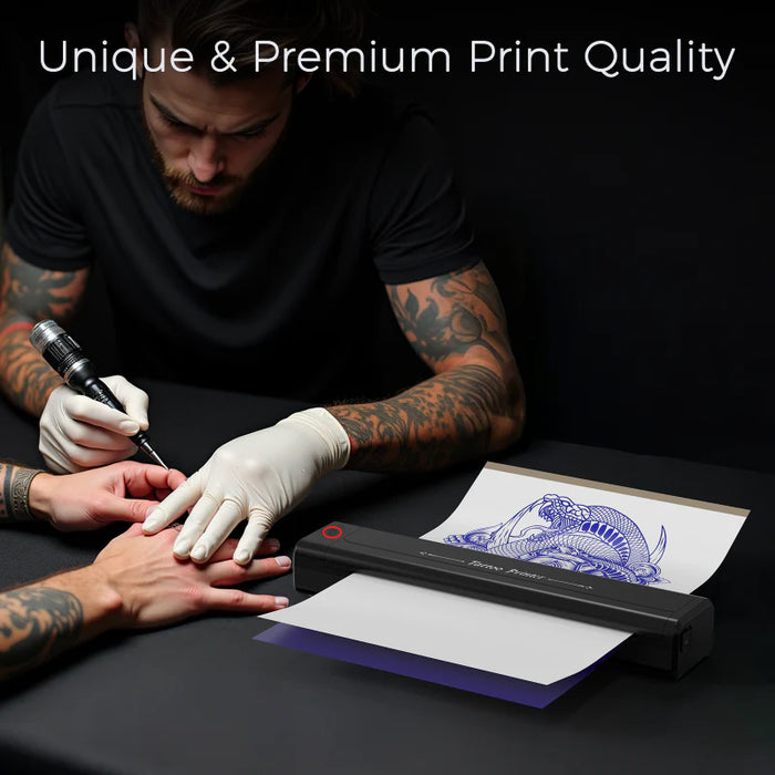 Impressora de estêncil de transferência de tatuagem sem fio NISIMP - pode imprimir sombras