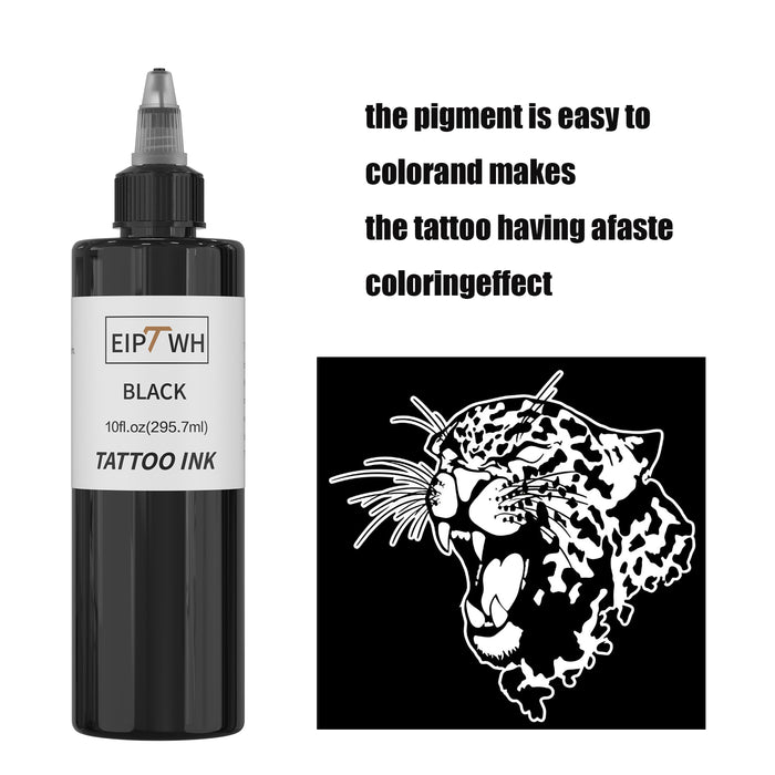 NISIMP/EIPTWH Ink Professional 10OZ (Black 300ml) Vegan-Friendly Pigment Ink Supplies Ink